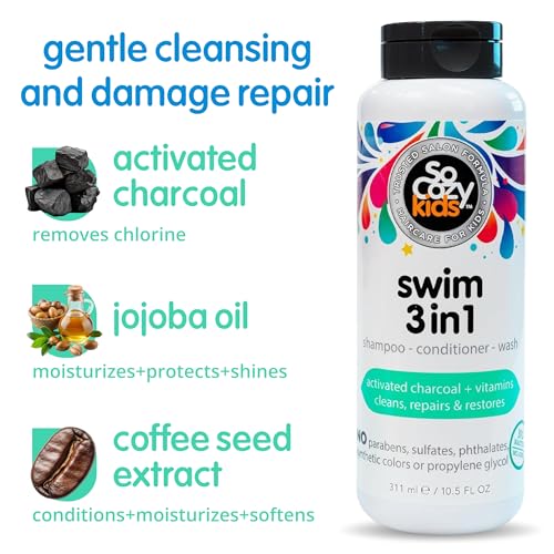 SoCozy Kids Swim 3-in-1 Shampoo, Conditioner & Body Wash