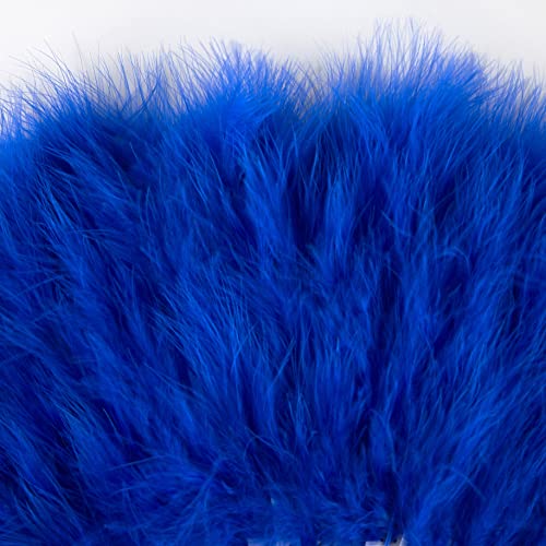 BABEYOND 1920s Marabou Feather Hand Fan - 20" Vintage Style