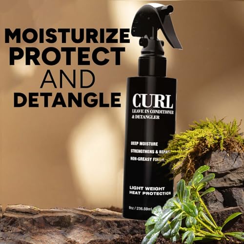 Pacinos Curl Leave-In Conditioner & Detangler - Hydrating Frizz Control for Curly Hair