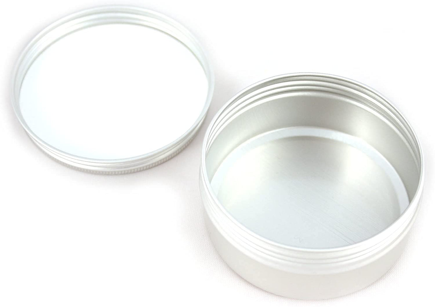 Aluminum Screw Top Tin with Cover, 3.25"