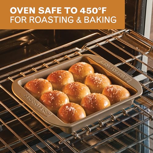 Farberware 9-Inch Nonstick Square Cake Pan - Mocha Finish