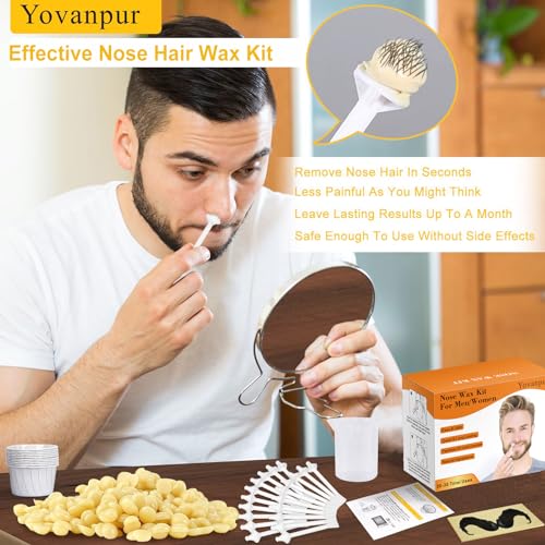 Yovanpur 120g Nose Hair Waxing Kit for Men and Women - 30 Applications