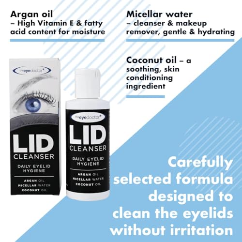The Eye Doctor Lid Cleanser Twin Pack - 3.38 Fl Oz, Gentle Eyelid Cleanser