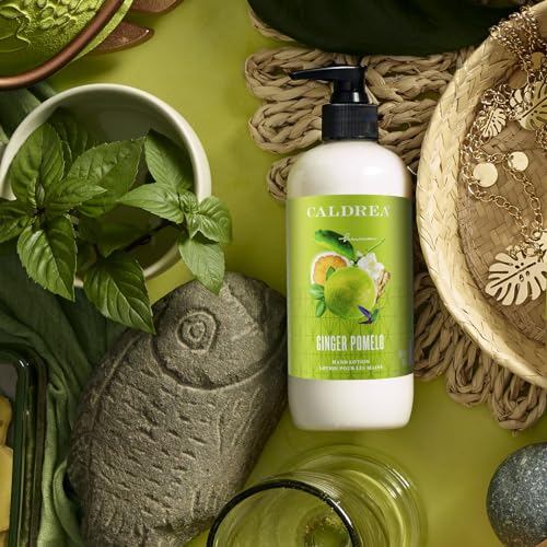 Caldrea Ginger Pomelo Hand Lotion, Moisturizing Shea Butter Formula, 10.8 oz