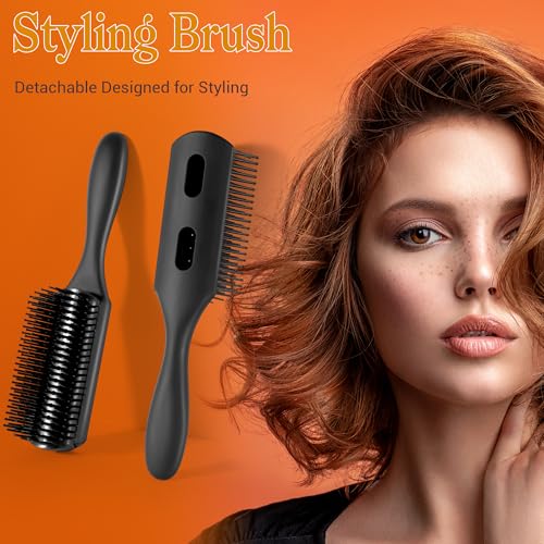 SALONSILK 5-Piece Professional Hair Brush and Comb Set for Styling