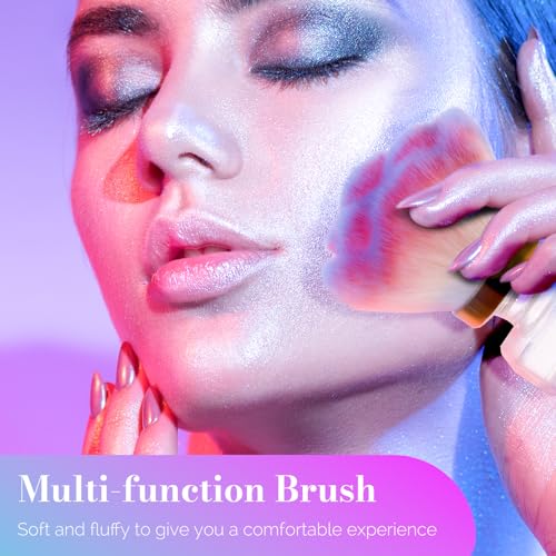 MelodySusie Nail Art Dusting Brush - Pink-Purple Makeup Brush