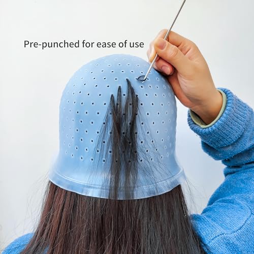 Losaria 9-Piece Hair Highlighting Kit with Silicone Cap & Tools