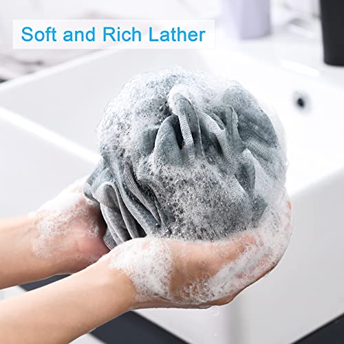 AmazerBath Exfoliating Loofah Sponge Set of 4 - Large 75g