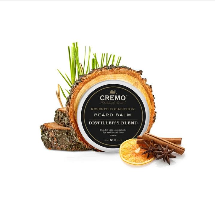 Cremo Beard Balm Distiller's Blend - Nourishing & Moisturizing 2 oz