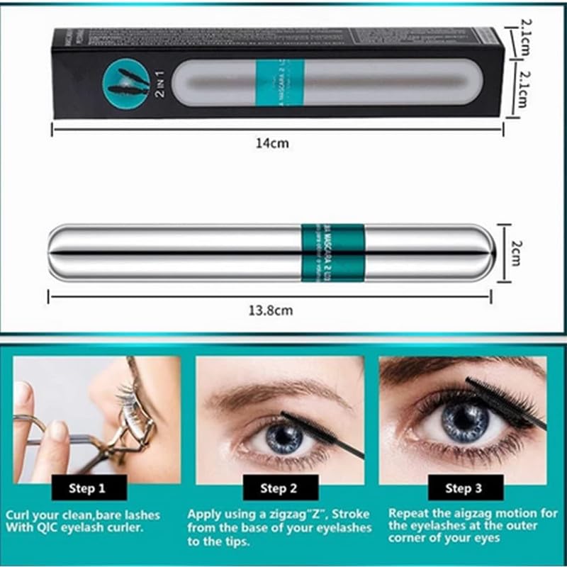 4D Silk Fiber Mascara for Volume & Length - Waterproof, Clump-Free