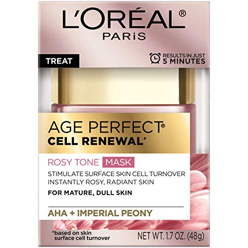 L'Oreal Paris Age Perfect Rosy Tone Face Mask with AHA & Imperial Peony