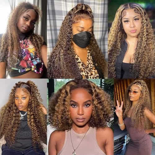 ZHAOXI WIG Jerry Curly Hair Bundles P4/27 8-12 Inch - 3 Pack