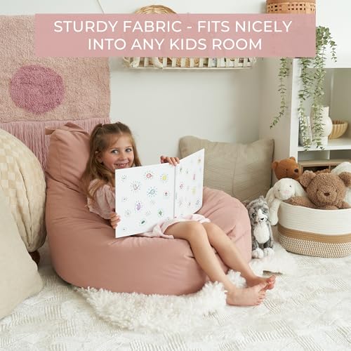 ZICOTO Kids' Bean Bag Chair Cover - Soft Plushie Storage Solution