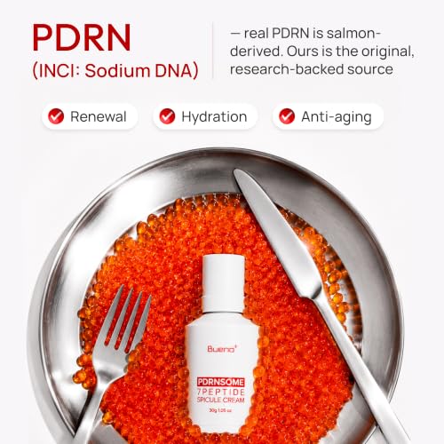 Bueno+ PDRN Night Cream with 7 Peptides & Micro-Spicules - 1.05 oz