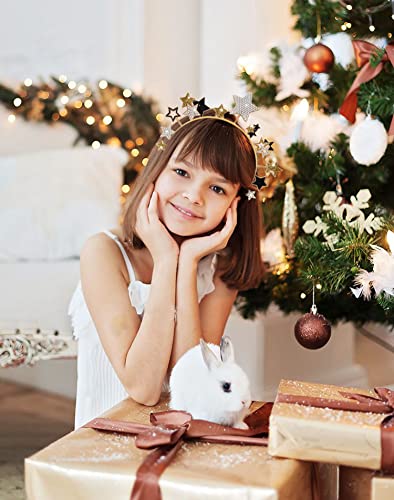 New Year Eve Glitter Star Headband B for Women & Girls - Holiday Party Hair Accessory