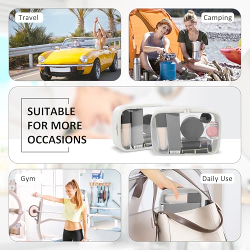 Moyad TSA Approved Clear Toiletry Bag - Quart Size Travel Liquids Pouch