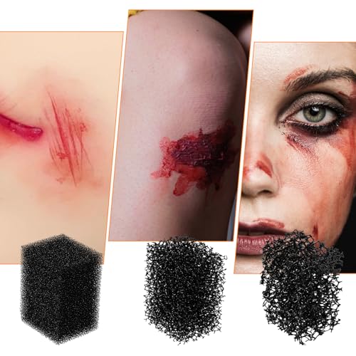 Aysatogc 12-Pack Stipple Sponges for SFX Makeup & Textures