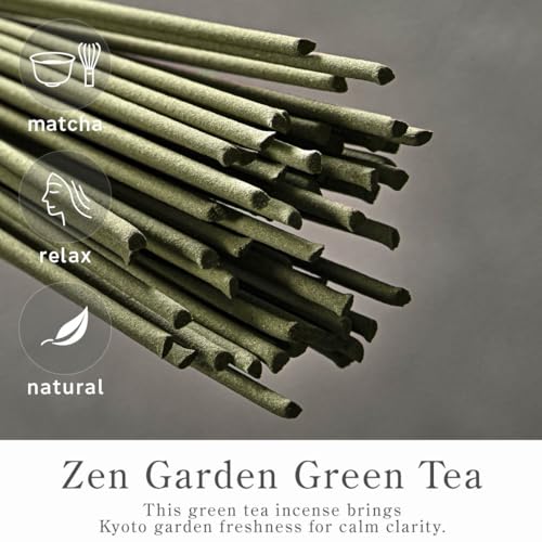 Kyoto Green Tea Incense Sticks - Premium Japanese Aroma for Relaxation