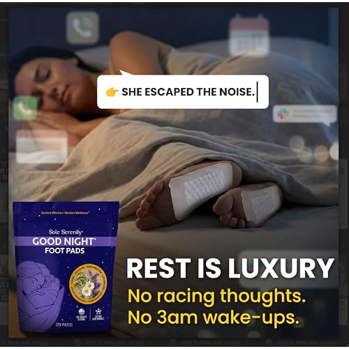 Sole Serenity Good Night Foot Pads - Support Achy Feet I Traditional Herbal Blend, No Prep