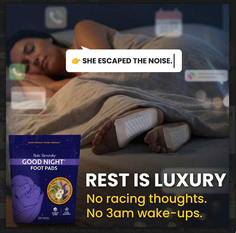 Good Night Foot Pads - Herbal Blend for Achy Feet Relief | No Prep Required
