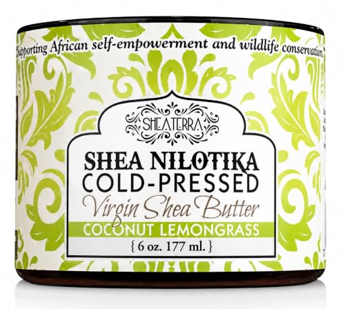 Cold-Pressed Virgin Shea Butter with Coconut Lemongrass - Moisturizer for Skin, Nails & Hair