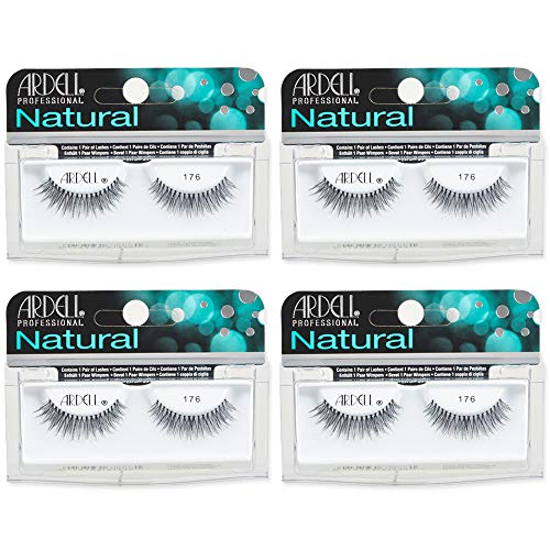 Ardell Natural 176 False Eyelashes - Natural Look, 4 Pack