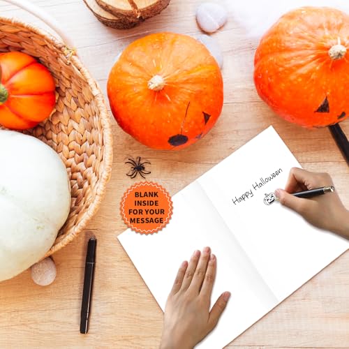Halloween Thank You Cards - Pack of 24 Spooky Designs with Envelopes