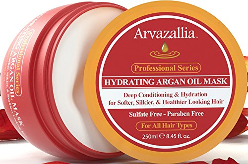 Arvazallia Hydrating Argan Oil Hair Mask & Deep Conditioner 8.45 Fl Oz