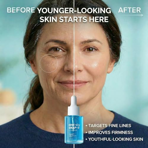 Grospe GHK-Cu Copper Peptide Serum for Face, Anti-Aging & Firming, 1 Fl Oz