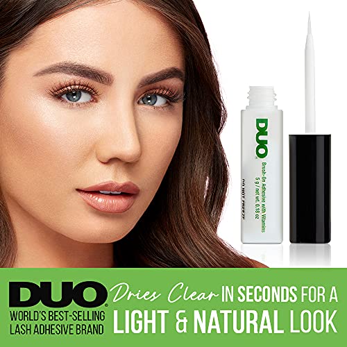 DUO Brush-On Clear Lash Glue - Waterproof, Long-Lasting Adhesive