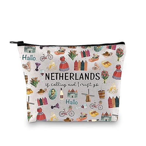 Must Go Netherlands Travel Makeup Bag - Dutch Souvenir Gift