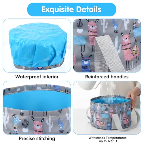 Foldable Foot Spa Bucket - Portable Pedicure Basin for Travel & Home Use