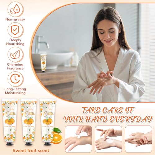 Swiffen 24 Sets Orange Baby Shower Hand Cream Gifts Bulk - Cute & Refreshing Skincare
