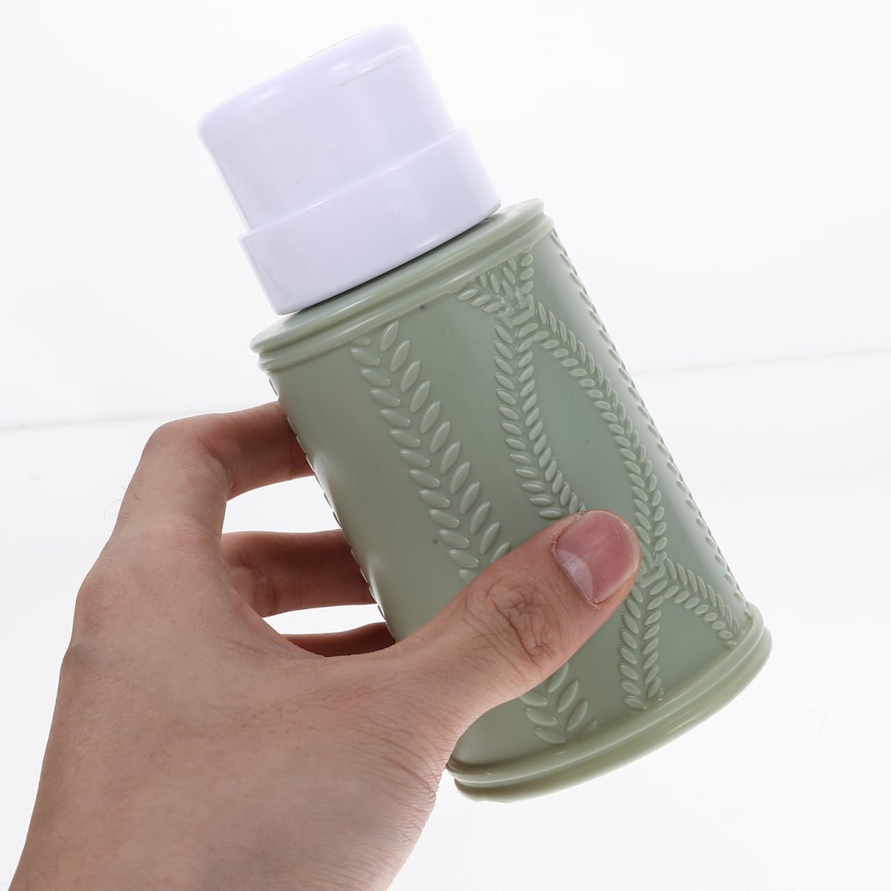 Refillable Pump Bottles for Nail Polish Remover - Leak-Proof 2 Pack | Empty Liquid Dispensers