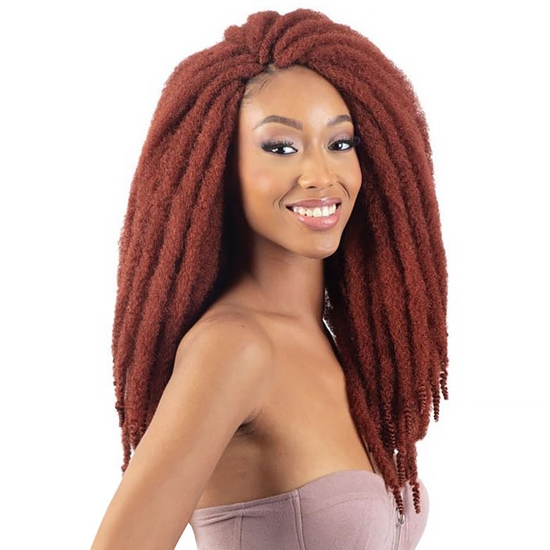 Freetress Shake-n-Go Synthetic Cuban Twist Braids - 16 Inch, Jet Black 1