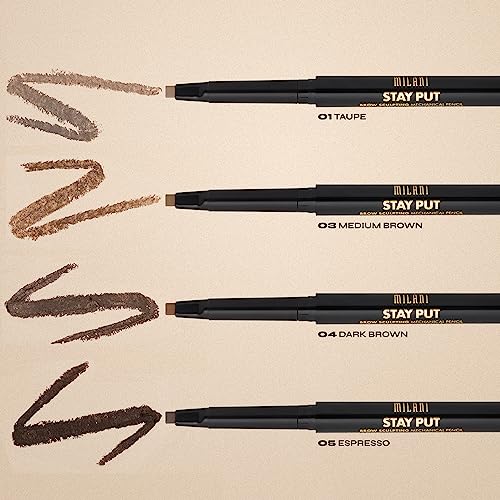 Milani Stay Put Brow Sculpting Mechanical Pencil - Espresso (2-Pack)