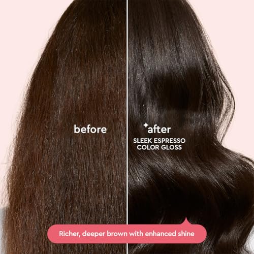 Glaze Supergloss Sleek Espresso - Hydrating Semi-Permanent Hair Gloss 6.4 Fl Oz