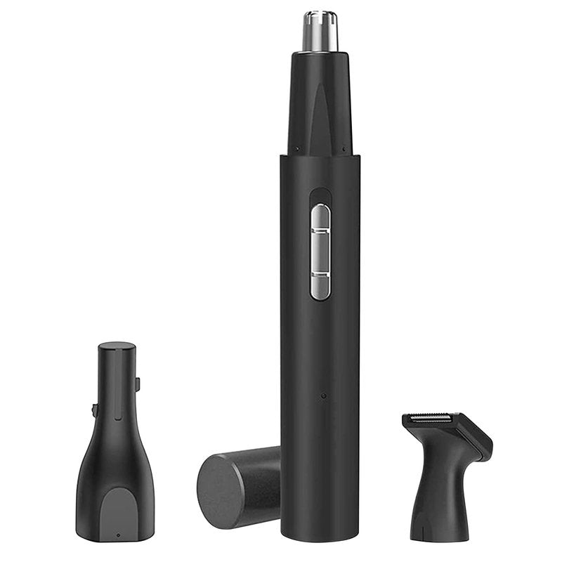 Professional Nose Hair Trimmer for Men & Women, 3-in-1 USB-C Rechargeable Electric Ear & Eyebrow Groomer, Waterproof Dual-Blade Facial Hair Remover, Painless Precision Grooming Kit for Travel & Gifts