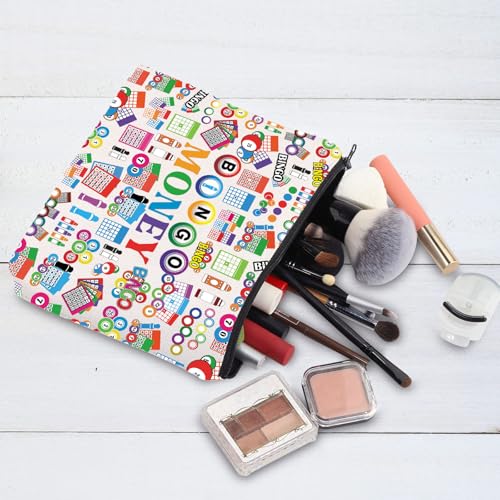 G2TUP Funny Bingo Game Lover Gift Money Zipper Toiletry Bag - Bingo Money New