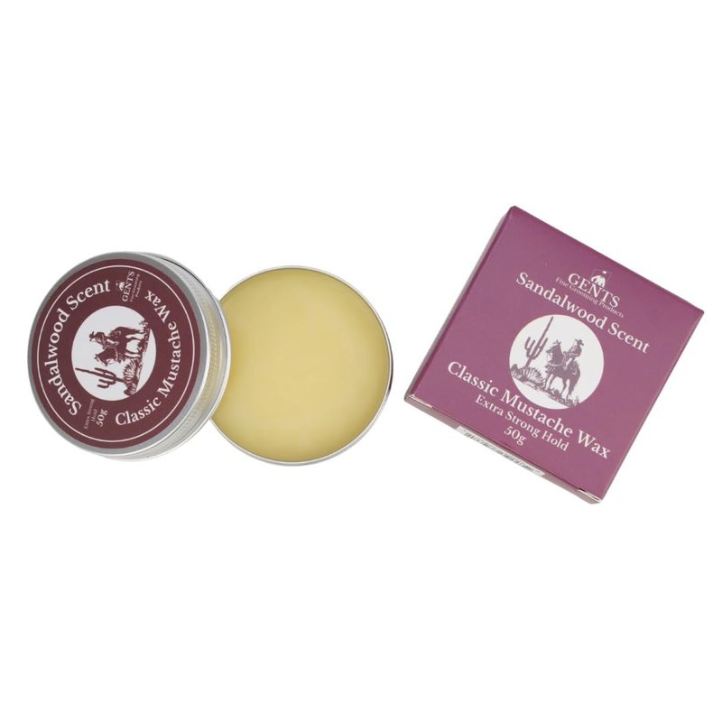 G.B.S Gents Strong Hold Sandalwood Mustache Wax, Easy Application, Restyleable, long lasting hold