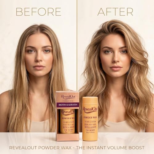 RevealOut Volumizing Hair Powder for Women - Strong Hold Matte Finish with Biotin & Keratin