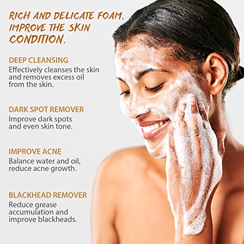 POP MODERN.C Kojic Acid Turmeric Soap Pack of 3 - Dark Spot Remover for Face & Body