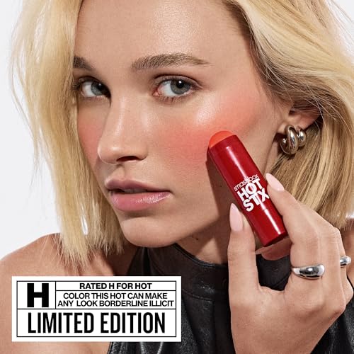 Smashbox Hot STX Blush Stick in Hi-Fi Heat - Vivid Coral Creamy Blush