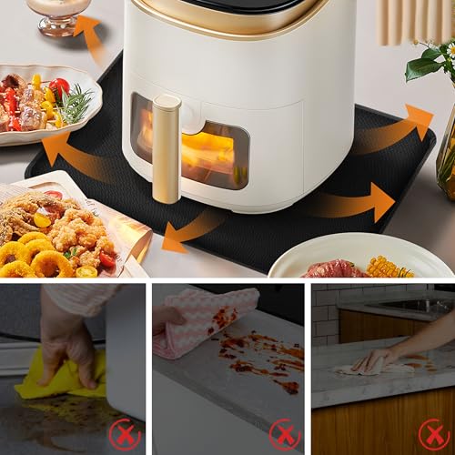 Heat Resistant Silicone Mat for Air Fryer - 19.6 x 11.8 in, Non-slip & Waterproof