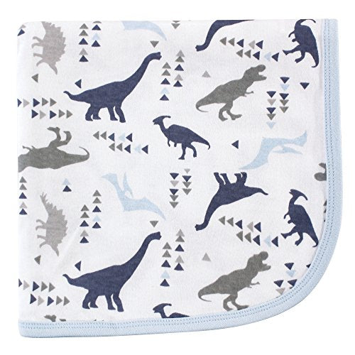 Touched by Nature Organic Cotton Baby Swaddle Blanket - Dino 40x40