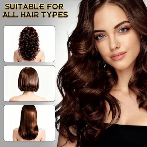 Dark Brown Hair Dye Shampoo 3-in-1 for Gray Coverage - ZIXSIRP