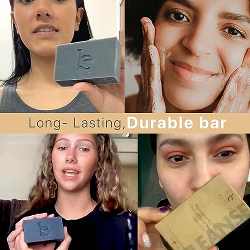 Beauty by Earth Charcoal Facial Bar Soap with Tea Tree & Peppermint Oil