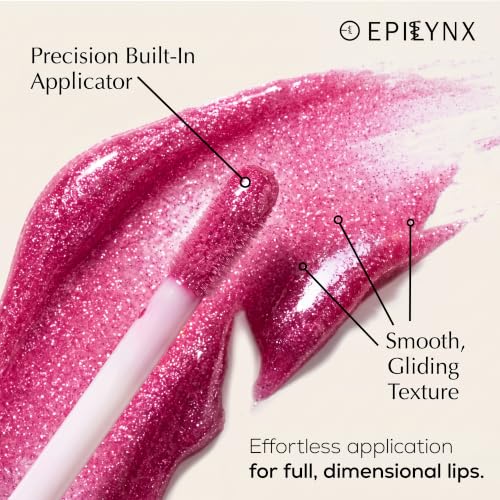 EPILYNX Glitter Lip Gloss Sweet Tooth Fuchsia | Long-Lasting Hydrating Shine