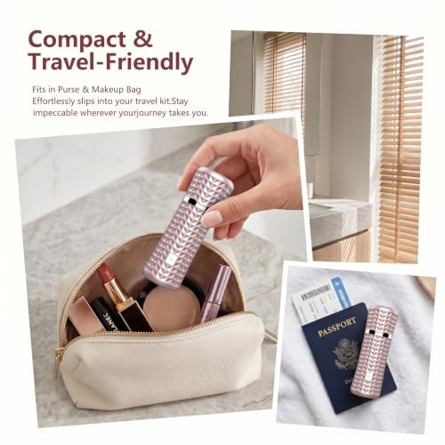 Beclerpur Rose Gold Facial Hair Remover - Painless Portable Shaver