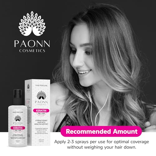 PAONN Keratin Hair Perfume Mist – UVA/UVB Protection & Shine Spray (100ml)